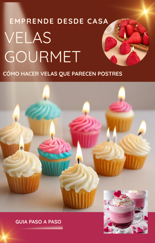 Velas Gourmet: cómo hacer velas que parecen postre |Ebook para emprender desde casa